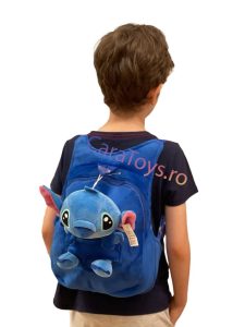 Ghiozdanel pentru Copii cu Stitch Albastru din Plus