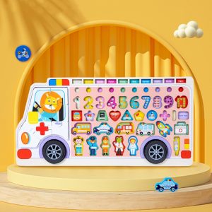Joc Logaritmic 6 in 1 Puzzle Pescuit Magnetic Asociere