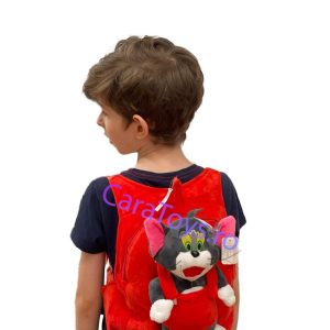 Ghiozdanel Rosu pentru Copii Tom din Plus