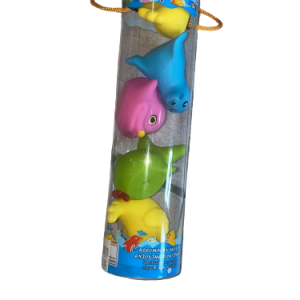 Jucarii Baie Multicolore Set 5 Animalute si Pasari