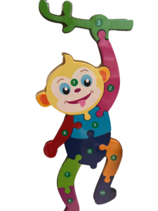 Joc Educativ Montessori Puzzle 3D Lemn Incastru