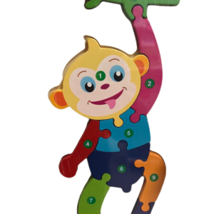 Joc Educativ Montessori Puzzle 3D Lemn Incastru
