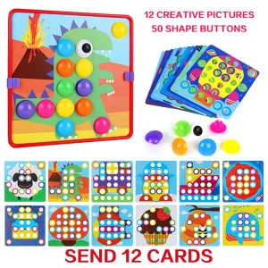 Mozaic cu Butoni Joc Creativ si Educativ