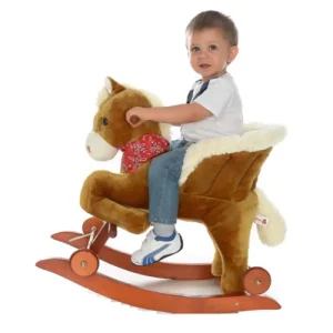 Balansoar Copii Calut Lemn Plus si Sunete