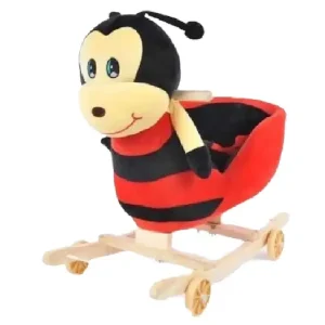 Buburuza Balansoar Muzical cu Spatar si Roti