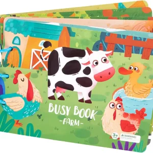 Busy Book Ferma Carte Activitati cu Stickere