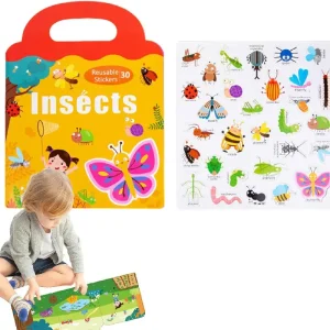 Carte Montessori Puzzle Magnetic cu Insecte