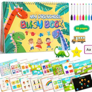 Carte Montessori cu Stickere pentru Activitati Prescolare