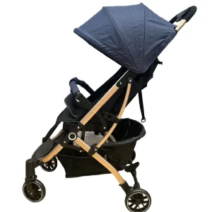 Carucior Albastru Sport tip Troller cu Spatar Reglabil