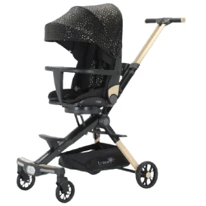 Carucior Negru Pliabil Sport cu Lumini si Muzica