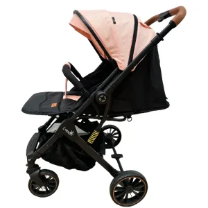 Carucior Roz Sport tip Troller cu Maner Reversibil