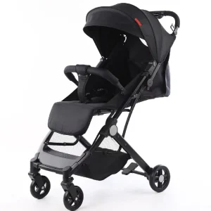 Carucior Sport tip Troller Negru cu Pliere pentru Avion