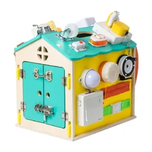 Casuta cu Activitati Educative Busy Board Montessori