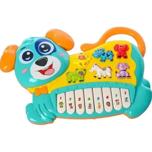 Catel Bleu cu Lumini Jucăria Muzicala Interactivă Bebe