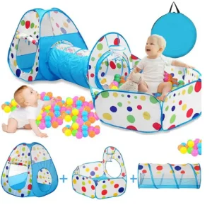 Centru Joaca Copii Tunel Piscina Casuta cu 100 Bile