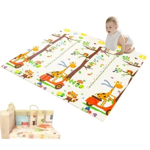 Covoras Joaca Pliabil Girafe si Orasel 180x200