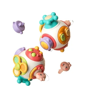 Cub Busy Board Montessori cu Activitati Senzoriale