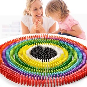 Domino Colorat Joc Societate din Lemn 1000Piese