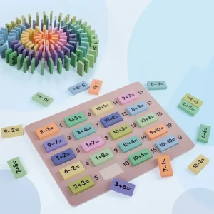 Domino si Matematica Joc Lemn Educativ Montessori