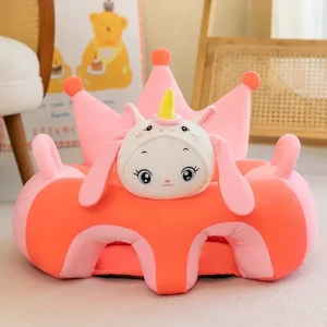 Fotoliu Plus Sit-up Bebe Unicorn Roz