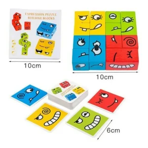 Joc Interactiv Puzzle Lemn Schimba Fata