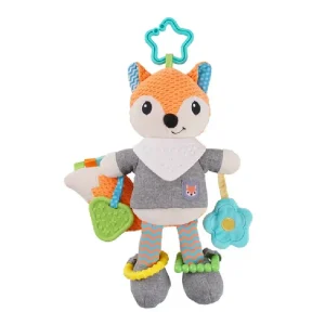 Jucarie Dentitie Zornaitoare Senzoriala Foxy Portocalie