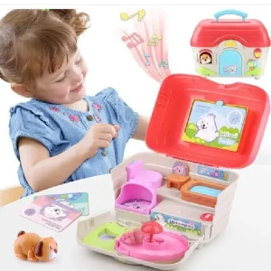 Jucarie Montessori cu Activitati Senzoriale Casuta Carei