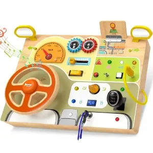 Jucărie Montessori din LemnBusy Board Interactiv Sofer