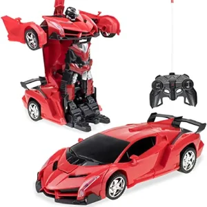 Jucarie Transformabila Masina si Robot Rosu