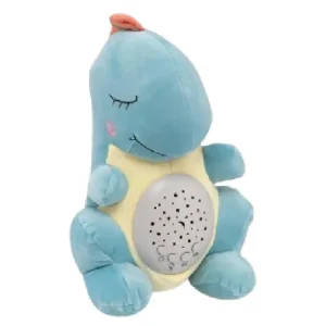 Lampa Veghe si Proiector Muzical Dinozaur Bleu