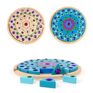 Joc Creativ Puzzle Mandala cu Pietricele