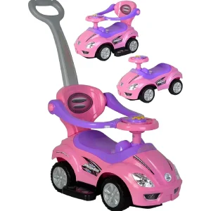 Masinuta Roz cu Muzica Claxon si Maner Parental