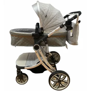 Carucior Reversibil Pliabil Luxury cu Landou Gri