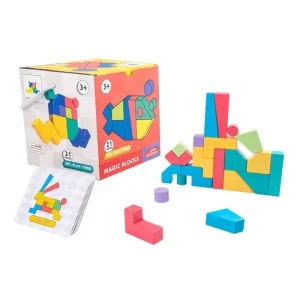 Set Magic Blocks Joc de Construcție Creativ pentru Copii 3+