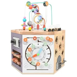Cub Educativ Montessori Multifunctional din Lemn