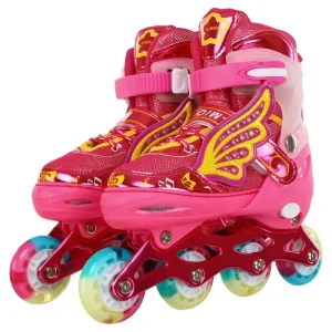 Role Reglabile cu Roți LED 35-38 pentru Copii