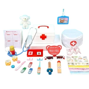 Jucarie Lemn Set Doctor pentru Copii