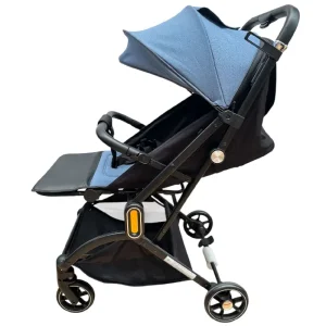 Cărucior Bleu Sport Modern și Pliabil