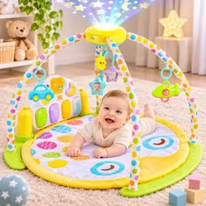 Saltea Joaca 3in1 pentru Bebe cu Carusel Proiector Muzical