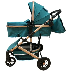 Carucior Pliabil Reversibil Sport cu Landou Albastru