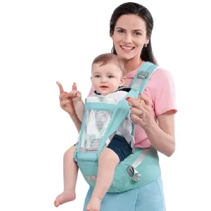 Marsupiu Ergonomic Bleu Pentru Bebelusi