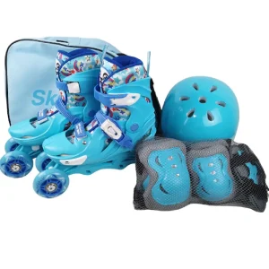 Set Role Reglabile cu Cască și Protecții 29-32 pentru Copii