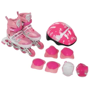 Set Role Reglabile cu Cască și Protecții R 35-38