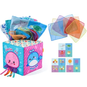 Cub Montessori Bebe cu Activitati Senzoriale Ocean