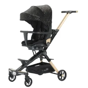 Carucior Reversibil Pliabil Negru pentru Bebelusi