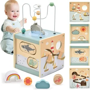 Jucarie Montessori Cub Activitati Animalute Marine
