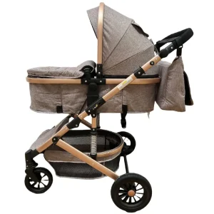 Carucior Pliabil Reversibil Sport cu Landou Maron