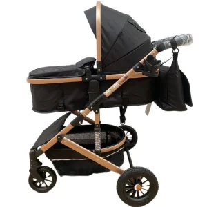 Carucior Pliabil Reversibil Sport cu Landou Negru