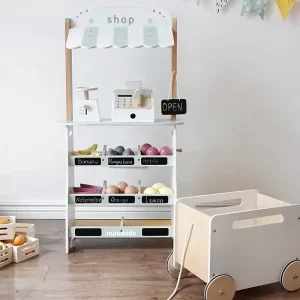 Jucarie Montessori Magazinul de Fructe cu Carucior
