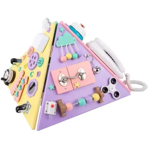 Piramida Montessori Multifunctionala Busyboard Placa Detasabila